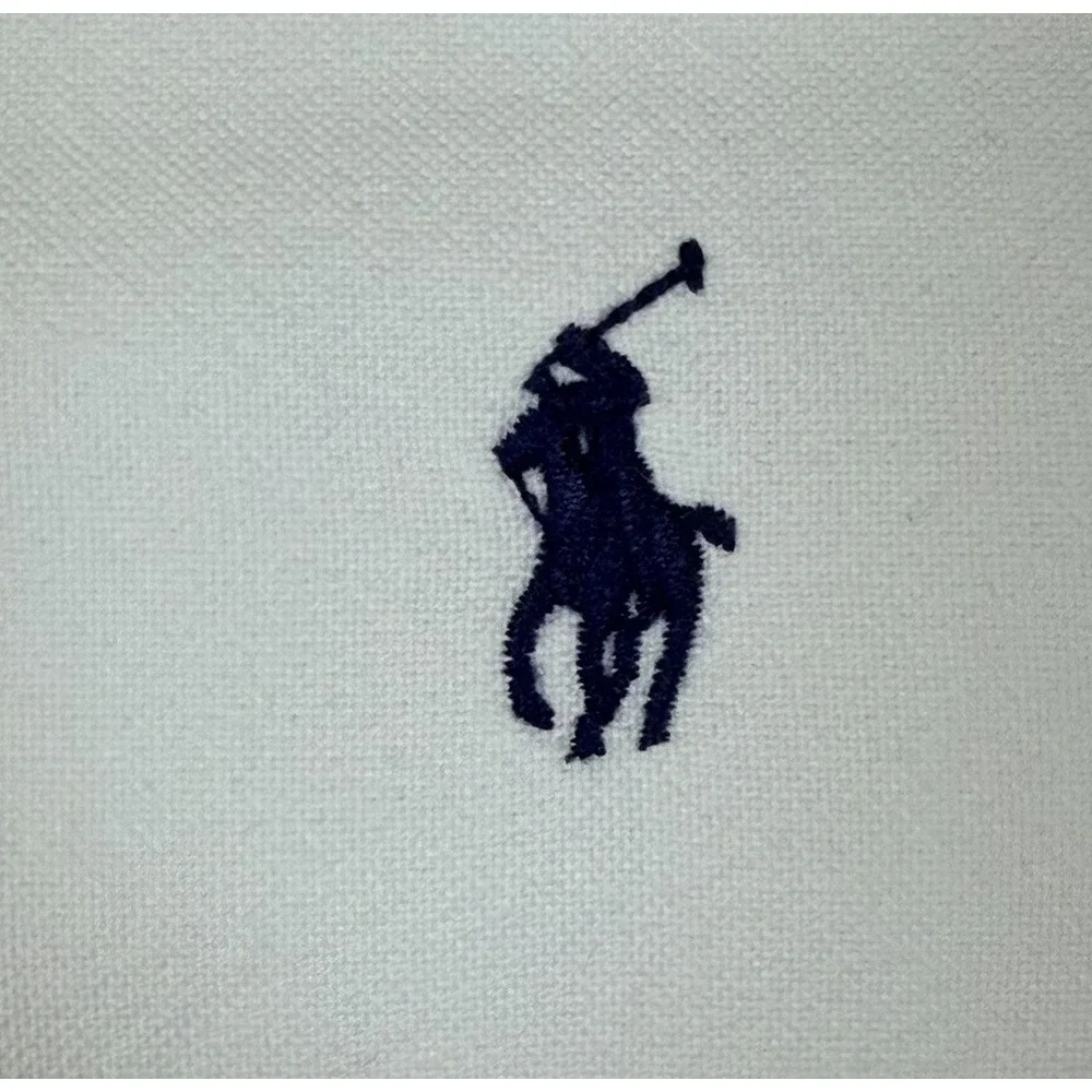 Polo Ralph Lauren Men's White Short Sleeve Skull and Bones Oxford Shirt Large